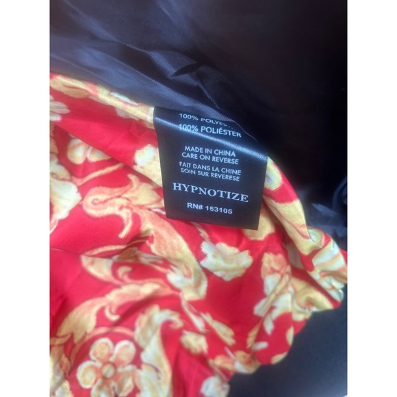 Hypnotize Mens Black Bomber Jacket "Life After Death" Graphic Print Lined - Picture 6 of 6